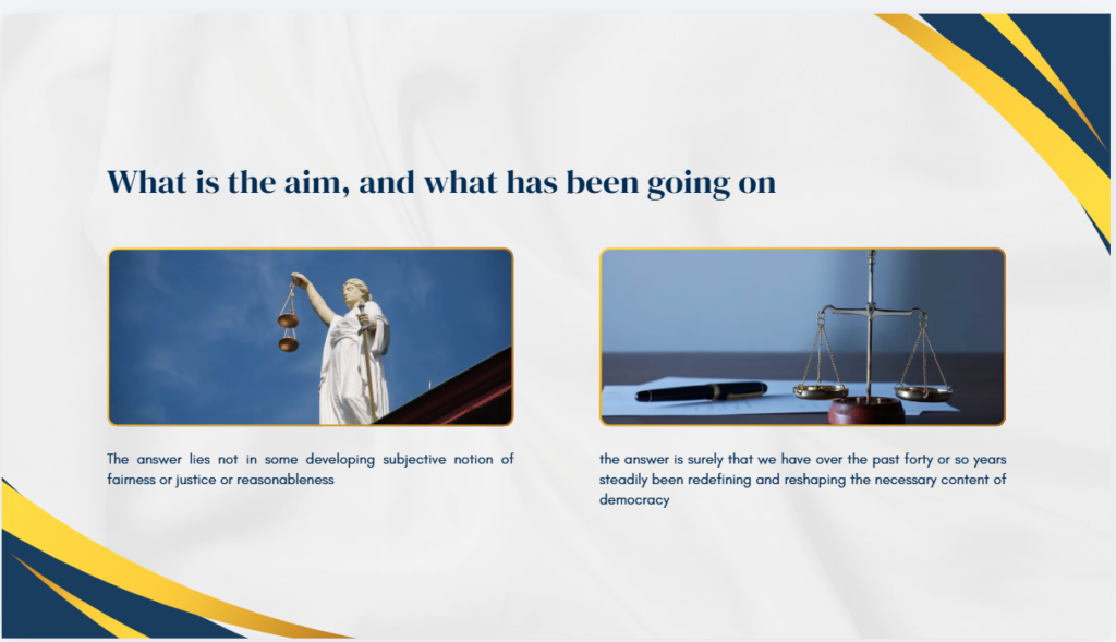 What is the aim, and what has been going on